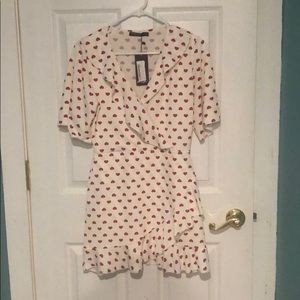 Nasty Gal White Heart Dress